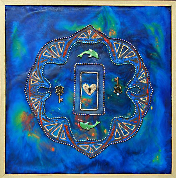 Door of Equanimity, art under $333, at DebbieMathewArt.com