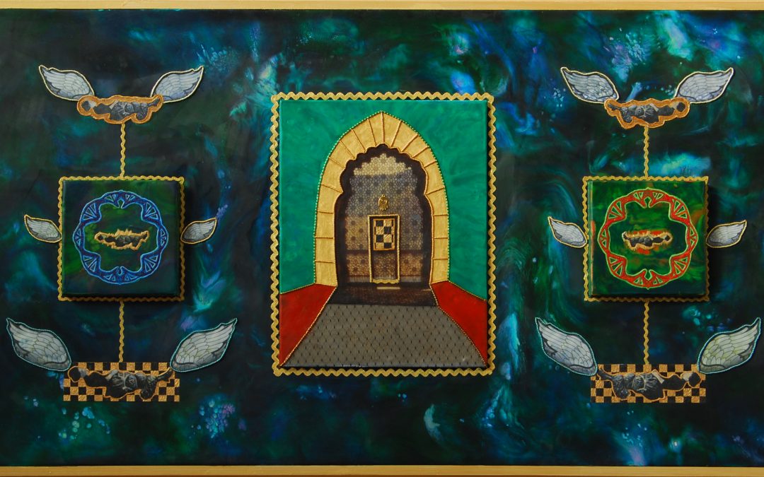 Door of Infinity, is an invitation to contemplate reality beyond the mundane at DebbieMathewArt.com