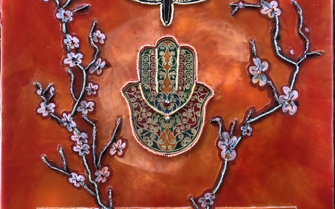 Encaustic and Mixed Media - Fires of Creation - at DebbieMathewArt.com