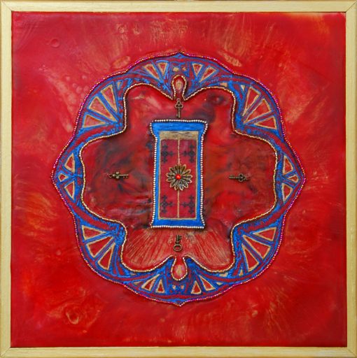 Red Door of Passion, art under $333 at DebbieMathewArt.com