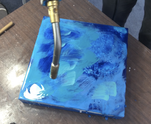 Layering Waxes at DebbieMathewArt.com